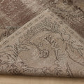 Vintage Isparta Turkish Area Rug 5x9 ft — Gray Floral (No. 40856)