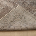 Vintage Isparta Turkish Area Rug 5x8 ft — Gray Floral (No. 40857)