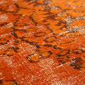 Vintage Isparta Turkish Area Rug 5x8 ft — Orange Floral (No. 40863)