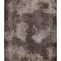 Vintage Isparta Turkish Area Rug 6x9 ft — Gray & Brown Floral (No. 40872)
