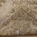 Vintage Isparta Turkish Area Rug 5x9 ft — Gray & Brown Floral (No. 40874)