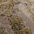 Vintage Isparta Turkish Area Rug 5x9 ft — Gray & Brown Floral (No. 40874)