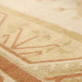 Vintage Muğla Turkish Area Rug 6x9 ft — Beige & Brown Geometric