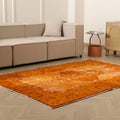 Vintage Isparta Turkish Area Rug 5x7 ft — Orange Floral