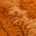 Vintage Isparta Turkish Area Rug 5x7 ft — Orange Floral