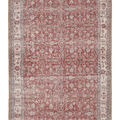 Vintage Isparta Turkish Area Rug 6x10 ft — Red & Beige Floral (No. 40886)