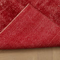 Vintage Isparta Turkish Area Rug 6x9 ft — Red Overdyed (No. 40889)