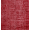 Vintage Isparta Turkish Area Rug 6x9 ft — Red Overdyed (No. 40889)
