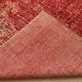 Vintage Isparta Turkish Area Rug 5x8 ft — Red Floral