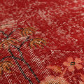 Vintage Isparta Turkish Area Rug 5x8 ft — Red Floral