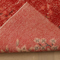 Vintage Isparta Turkish Area Rug 6x9 ft — Red Overdyed (No. 40892)