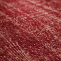 Vintage Isparta Turkish Area Rug 6x9 ft — Red Overdyed (No. 40893)