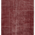 Vintage Isparta Turkish Area Rug 6x9 ft — Red Overdyed (No. 40893)