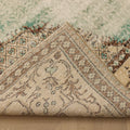 Vintage Isparta Turkish Area Rug 7x10 ft — Brown & Green Geometric