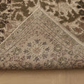 Vintage Isparta Turkish Area Rug 5x9 ft — Brown & Beige Floral (No. 40919)