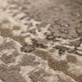 Vintage Isparta Turkish Area Rug 5x9 ft — Brown & Beige Floral (No. 40919)