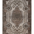 Vintage Isparta Turkish Area Rug 5x9 ft — Brown & Beige Floral (No. 40919)