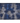 Blue and gray patterned rug on a white background