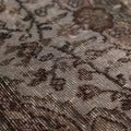 Vintage Isparta Turkish Area Rug 5x8 ft — Gray Floral (No. 40923)