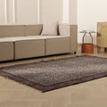 Vintage Isparta Turkish Area Rug 5x8 ft — Gray Floral (No. 40931)