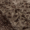 Vintage Isparta Turkish Area Rug 5x8 ft — Gray Floral (No. 40931)