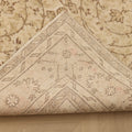 Vintage Isparta Turkish Area Rug 6x10 ft — Brown & Beige Floral (No. 40955)