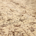 Vintage Isparta Turkish Area Rug 6x10 ft — Brown & Beige Floral (No. 40960)