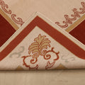 Vintage Aksaray Turkish Area Rug 5x7 ft — Red & Beige Minimalist