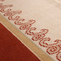 Vintage Aksaray Turkish Area Rug 5x7 ft — Red & Beige Minimalist