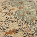 Vintage Isparta Turkish Area Rug 5x8 ft — Green & Beige Floral (No. 40967)