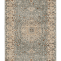 Vintage Isparta Turkish Area Rug 5x8 ft — Green & Beige Floral (No. 40967)