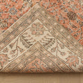Vintage Isparta Turkish Area Rug 6x10 ft — Orange & Brown Floral