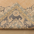 Vintage Isparta Turkish Area Rug 6x10 ft — Beige & Brown Floral (No. 41437)