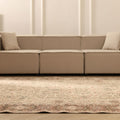Vintage Isparta Turkish Area Rug 6x10 ft — Beige & Brown Floral (No. 41464)