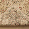 Vintage Isparta Turkish Area Rug 6x10 ft — Beige & Brown Floral (No. 41464)