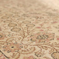 Vintage Isparta Turkish Area Rug 6x10 ft — Beige & Brown Floral (No. 41464)