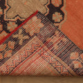 Vintage Konya Turkish Runner Rug 4x11 ft — Orange & Brown Geometric