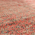 Vintage Isparta Turkish Area Rug 6x9 ft — Red Floral