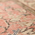 Vintage Isparta Turkish Area Rug 6x9 ft — Red & Beige Floral