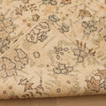 Vintage Isparta Turkish Area Rug 6x9 ft — Beige & Brown Floral