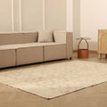 Vintage Manisa Turkish Area Rug 5x8 ft — Beige Floral