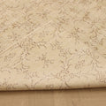 Vintage Manisa Turkish Area Rug 5x8 ft — Beige Floral