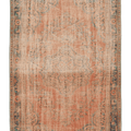 Vintage Manisa Turkish Area Rug 6x10 ft — Orange & Beige Floral