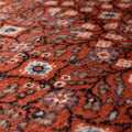 Vintage Kayseri Turkish Area Rug 4x7 ft — Red Floral