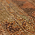 Vintage Malatya Turkish Runner Rug 2x5 ft — Brown & Orange Patchwork
