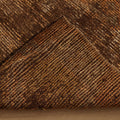 Vintage Malatya Turkish Runner Rug 3x9 ft — Brown & Orange Geometric