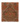 Vintage Malatya Turkish Doormat 3x3 ft — Orange & Brown Geometric