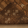 Vintage Kars Turkish Doormat 2x3 ft — Brown & Orange Floral