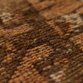 Vintage Kars Turkish Doormat 2x3 ft — Brown & Orange Floral