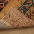 Vintage Turkish Doormat 2x3 ft — Beige & Brown Stripped